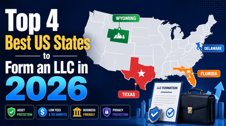 Top 4 Best US States to Form an LLC in 2026